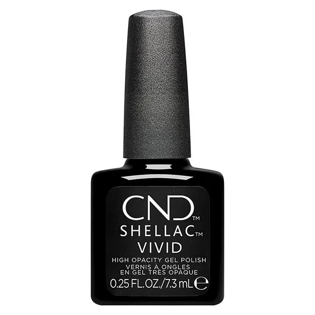 CND SHELLAC BLACK TUXEDO 0.25oz/7.3ml - ГЕЛЕВЫЙ ЛАК ДЛЯ НОГТЕЙ CND SHELLAC BLACK TUXEDO 0.25oz/7.3ml