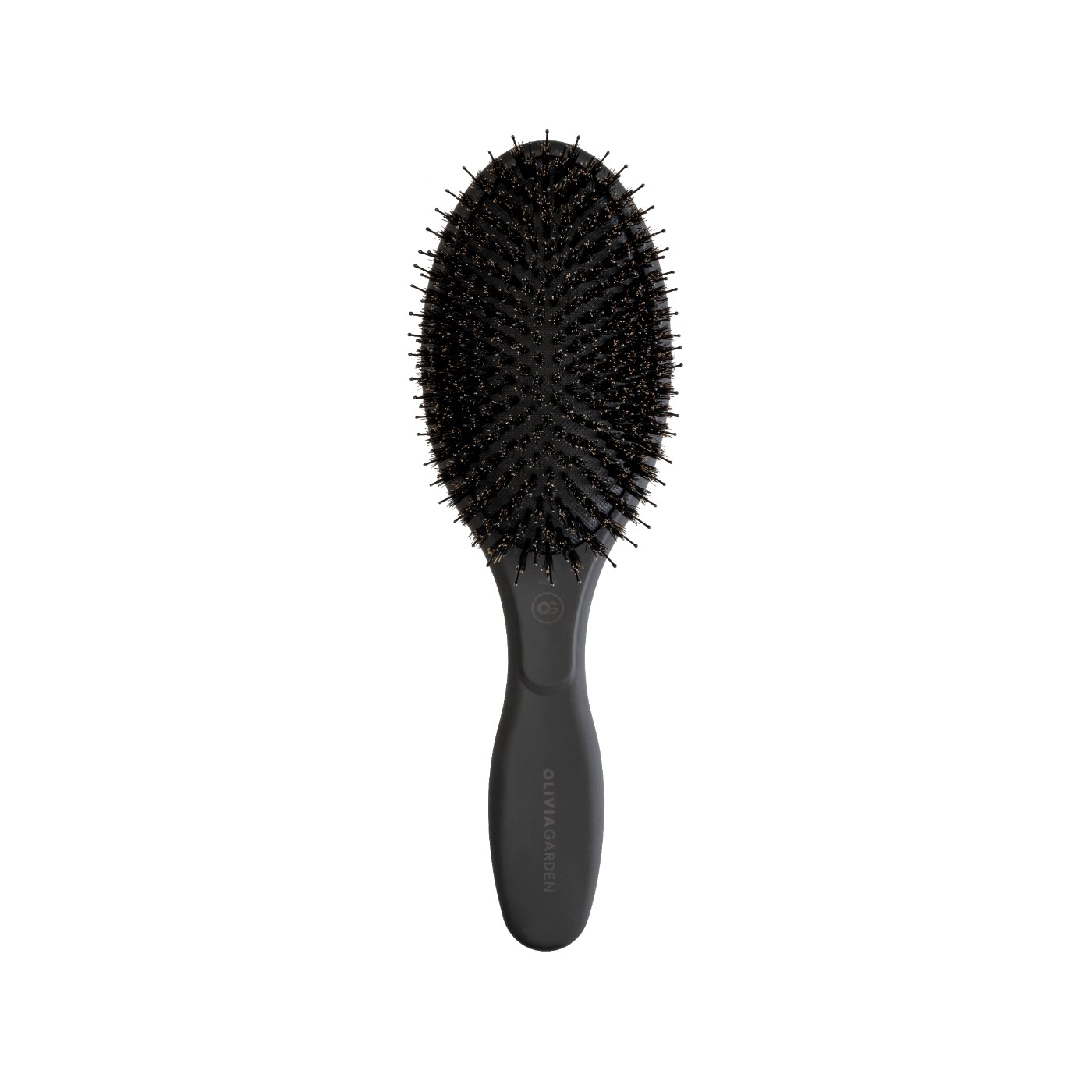 Массажная щётка Expert Care Oval Boar & Nylon Bristles Black Label с нейлоном и натуральной щетиной,