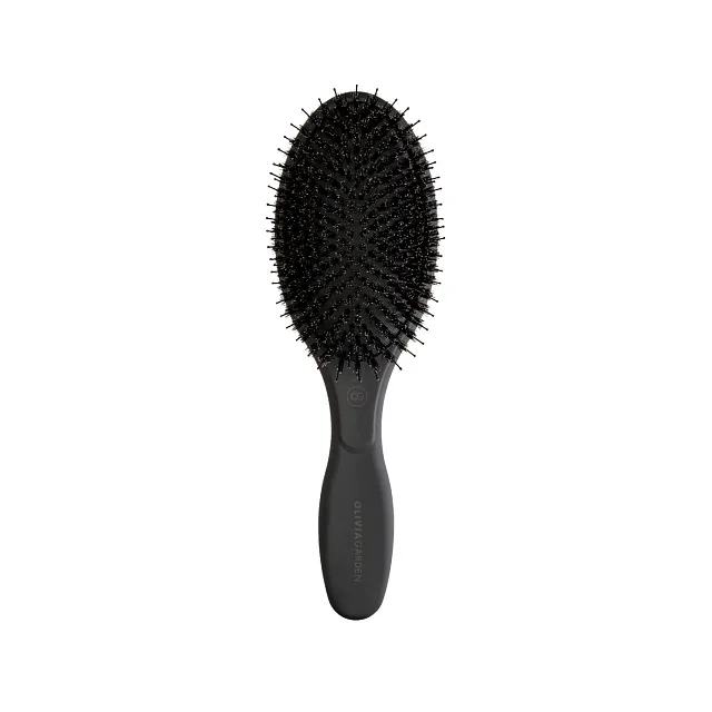 Массажная щётка Expert Care Oval Boar & Nylon Bristles Black Label с нейлоном и натуральной щетиной,