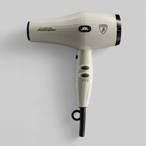 FORTE PRO LITE HAIR DRYER, WHITE-ФЕН ДЛЯ ВОЛОС, ЦВЕТ БЕЛЫЙ-Фен "JRL FORTE PRO LITE" - 2400W, с улучшенным DC мотором, с логотипом LAMBORGHINI, с функцией ионизации, LED индикатор, 2 режима температуры и скорости, цвет белый