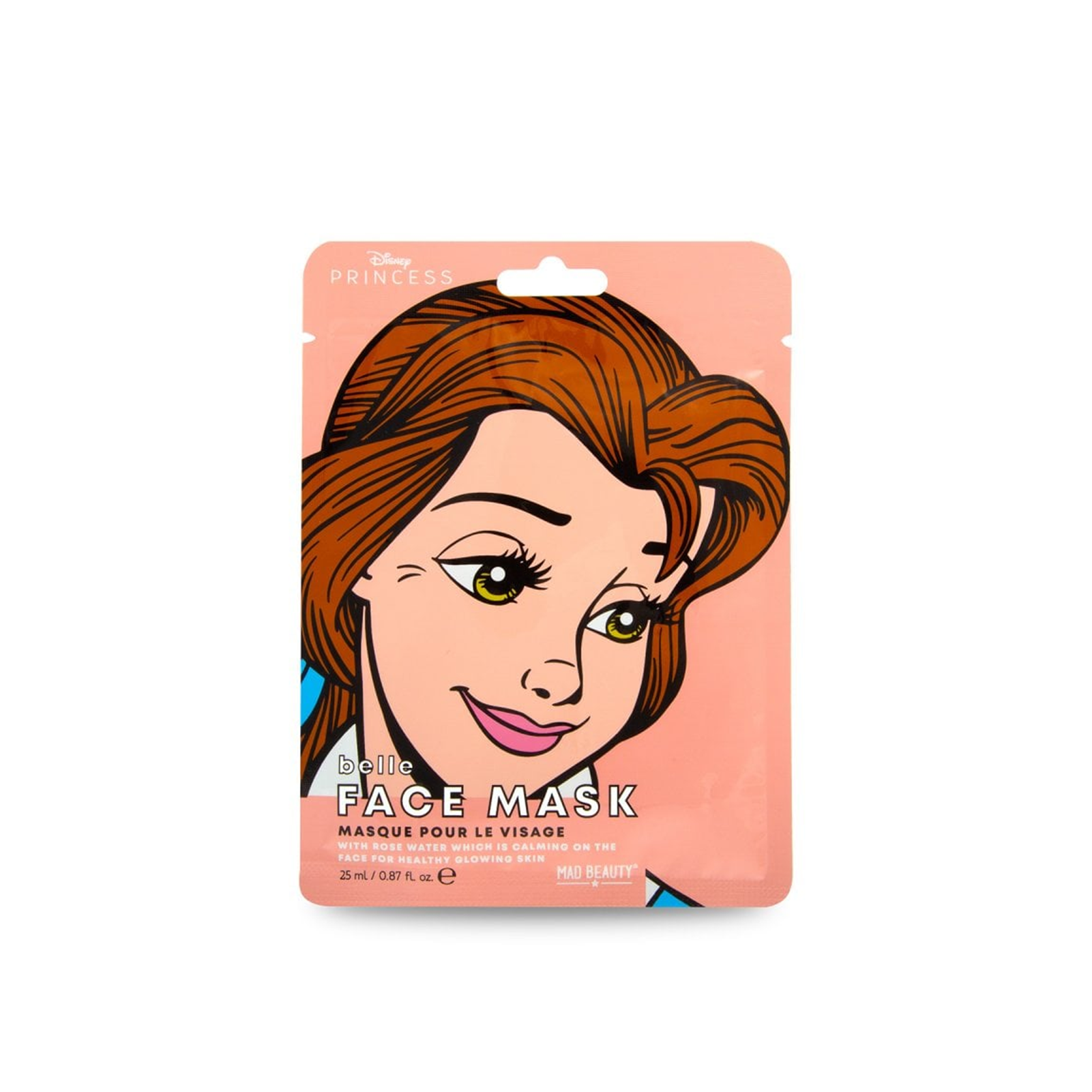 PURE PRINCESS COSMETIC SHEET MASK BELLE- ТКАНЕВАЯЯ КОСМЕТИЧЕСКАЯ МАСКА ДЛЯ ЛИЦА, ПРИНЦЕССЫ DISNEY 