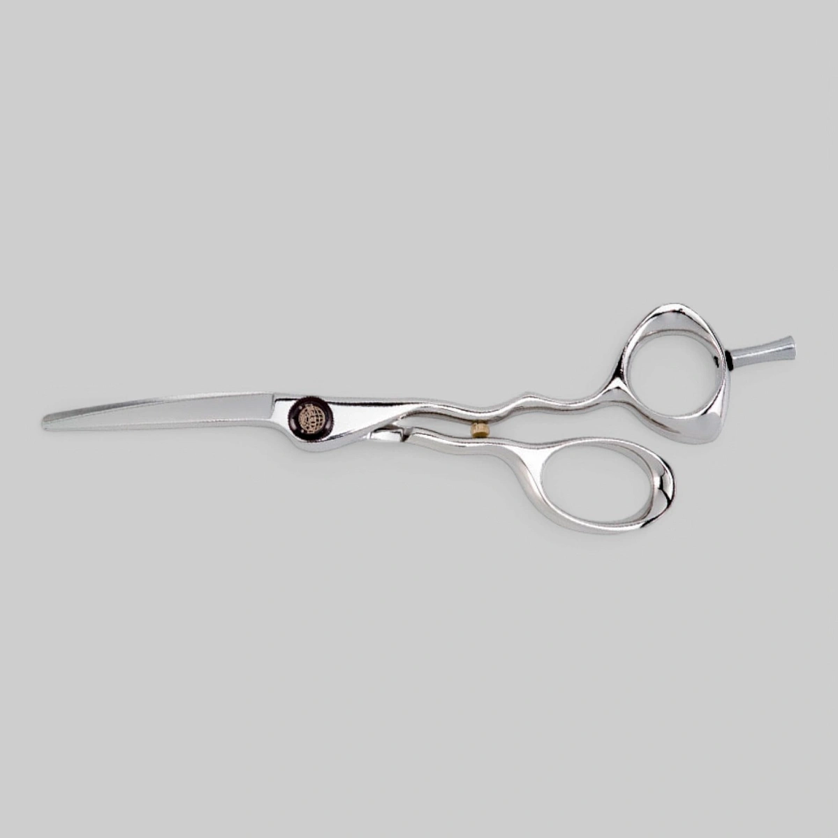 Ножницы "DIAMOND 216"- анатомической формы, скошенные ручки, винт "THIN RAT", с заточкой типа "CONVEX", размер 5.