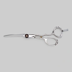 Ножницы "DIAMOND 216"- анатомической формы, скошенные ручки, винт "THIN RAT", с заточкой типа "CONVEX", размер 5.