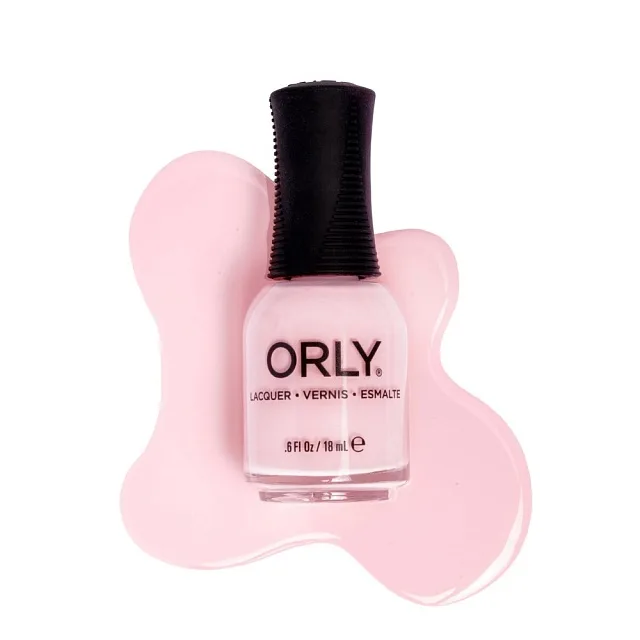 ORLY LAQ .6fl oz/18ml ORLY PINK -ЛАК ДЛЯ НОГТЕЙ, ЯРКО-РОЗОВЫЙ С БЛЕСТКАМИ, 18 МЛ.