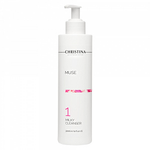 МОЛОЧКО ДЛЯ ЛИЦА MUSE 1 STEP MILKY CLEANSER С ЭКСТРАКТОМ РОЗЫ 300 МЛ