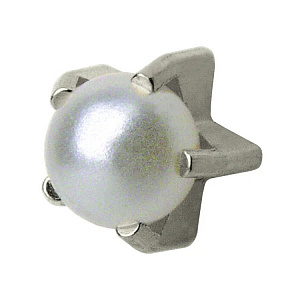 PEARL TIFFANY Серьги для прокола в Крапане, ЖЕМЧУГ MIDI без позолоты