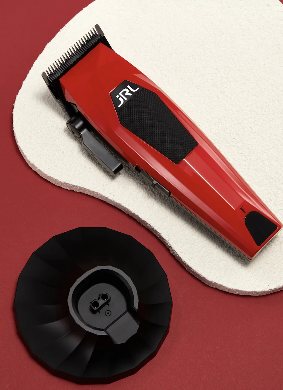 JRL HAIR CLIPPER WITH FADE BALDE, RED-МАШИНКА ДЛЯ СТРИЖКИ ВОЛОС “JRL DIAMANTE”, ЦВЕТ КРАСНЫЙ