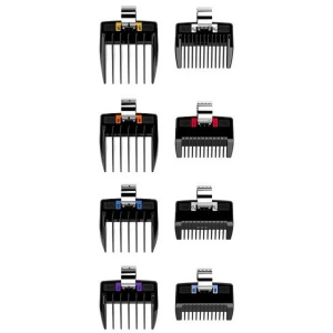 8-PACK COLOR-CODED CLIPPER GUARD-НАБОР ЗАПАСНЫХ НАСАДОК К ПАРИКМАХЕРСКОЙ МАШИНКЕ (8 ШТ.) РАЗНОЦВЕТНЫ