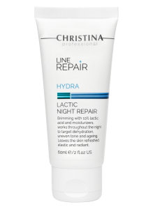 CHRISTINA Line Repair Hydra Lactic Night Repair - восстанавливающий ночной крем с молочной кислотой, 60 мл.