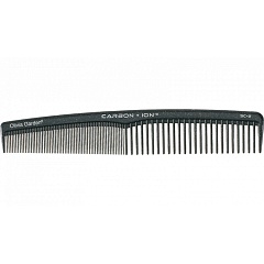 Olivia Garden Carbon+ Ion Comb Sc - 2 - расческа скошенная редкозубая, 20 см.