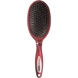 HAIR BRUSH, SATIN RED - ЩЕТКА МАССАЖНАЯ ДЛЯ ВОЛОС