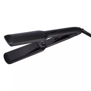 STRAIGHT AND CURL IRON 4 * 10.5 CM- ВЫПРЯМИТЕЛЬ ДЛЯ ВОЛОС/ ПАРИКМАХЕРСКИЙ УТЮЖОК, ЦВЕТ ЧЕРНЫЙ