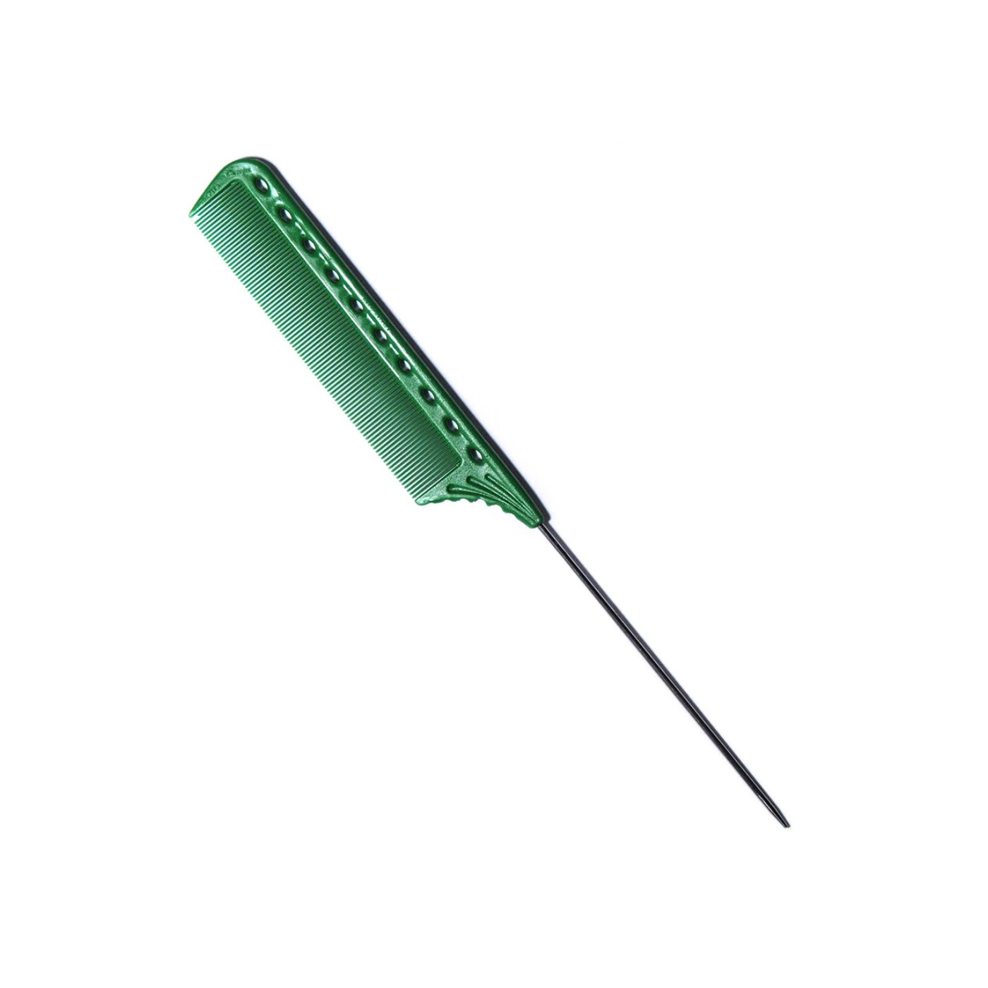 TAIL COMB METAL TAIL GREEN -Расческа для окраш, с метал хвостиком, пластиков. зеленая