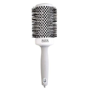 Olivia Garden Expert Blowout Shine White & Grey 55 - термобрашинг для волос серый, 55 мм.