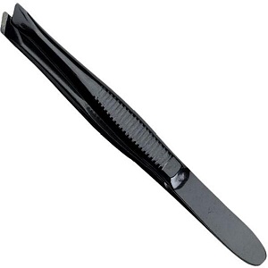 ПИНЦЕТ КОСМЕТОЛОГИЧЕСКИЙ - TWEEZERS - BLACK