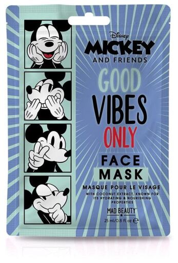 DISNEY MICKEY &FRIENDS SHEET FACE MASK - MICKEY - ТКАНЕВЫЕ КОСМЕТИЧЕСКИЕ МАСКИ ДЛЯ ЛИЦА