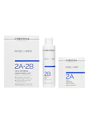 CHRISTINA Rose de Mer Sea Herbal Deep Peel kit - набор для пилинга (20 саше порошка + 2 активатора), kit