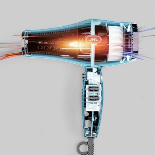 FORTE PRO LITE HAIR DRYER, BLACK-ФЕН ДЛЯ ВОЛОС "JRL FORTE PRO LITE" , ЦВЕТ ЧЕРНЫЙ, 2400W, с улучшенным DC мотором, с логотипом LAMBORGHINI, с функцией ионизации, LED индикатор, 2 режима температуры и скорости)