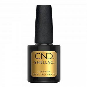 "SHELLAC UV TOP COAT" - закрепитель для гелевых лаков, 15мл.