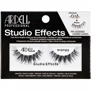 Ресницы подиумные "STUDIO EFFECTS", модель WISPIES, чёрные.