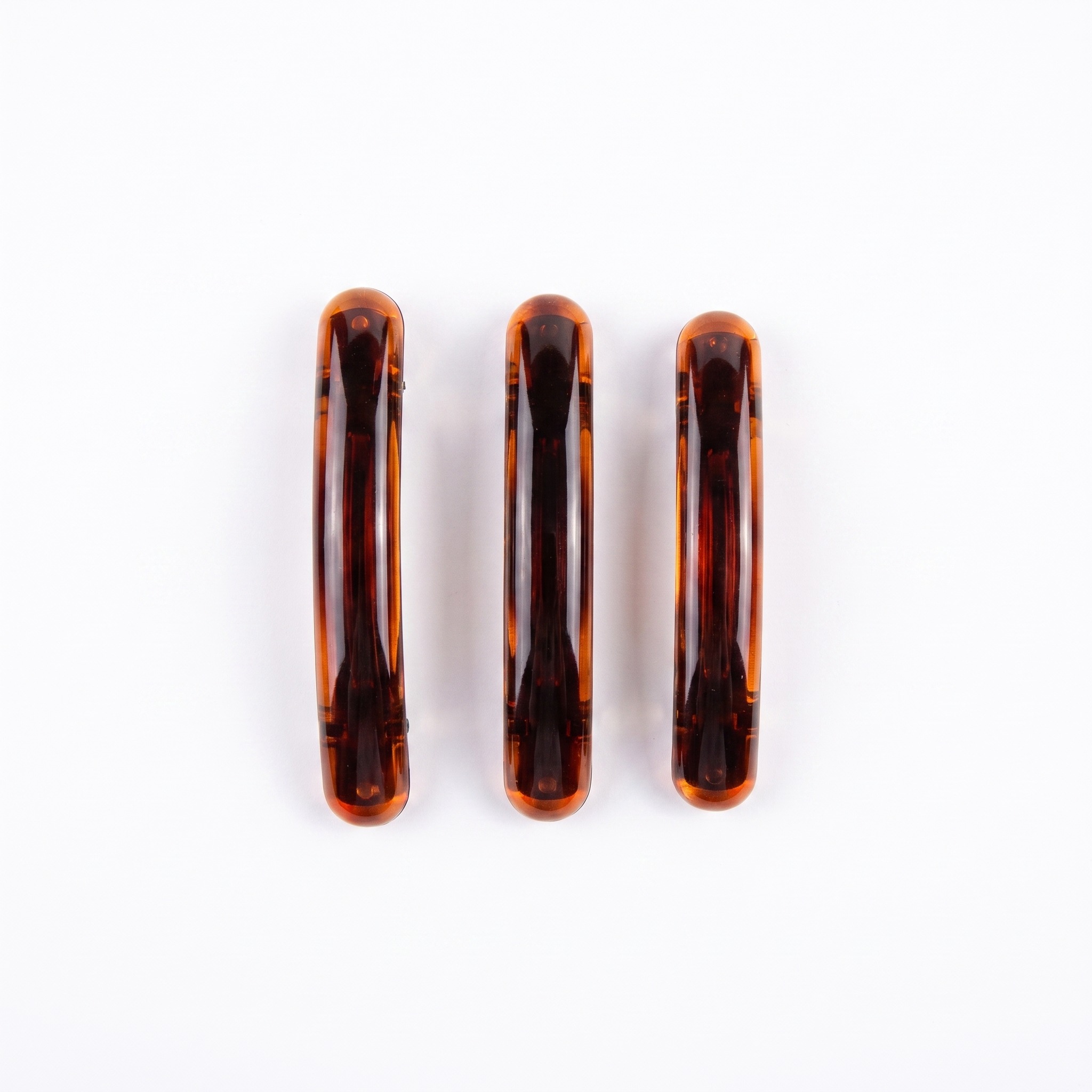 FRENCH BARRET, 3 PCS.,8,5 X 1,3 CM, BROWN - Заколка для волос