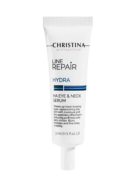 LINE REPAIR-HYDRA-HA EYE& NECK SERUM-СЫВОРОТКА ДЛЯ КОЖИ ВОКРУГ ГЛАЗ И ШЕИ С ГИАЛУРОНОВОЙ КИСЛОТОЙ