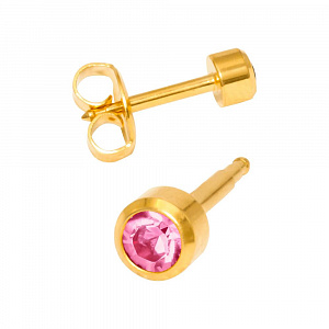 MAXI OCTOBER BIRTHSTONE-Камень Турмалин месяц октябрь позолоченный