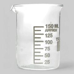Стаканчик мерный, стеклянный, 150мл.