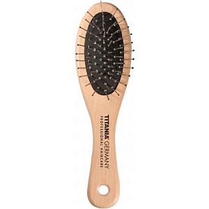 WIRE MASSAGE BRUSH, WOOD, 7 ROWS - ЩЕТКА МАССАЖНАЯ ДЛЯ ВОЛОС