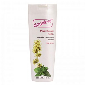 DEPILEVE PREBASE 200ML - Гель с камфорой и экстрактом орешника,для подготовки кожи перед депиляцией