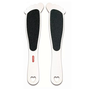 DOUBLE FOOT FILE, FOOT FORM - Двухсторонняя овальная терка для ног с ручкой