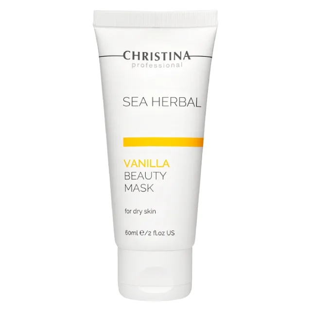 SEA HERBAL BEAUTY MASK VANILLA-ВАНИЛЬНАЯ МАСКА КРАСОТЫ ДЛЯ СУХОЙ КОЖИ ЛИЦА