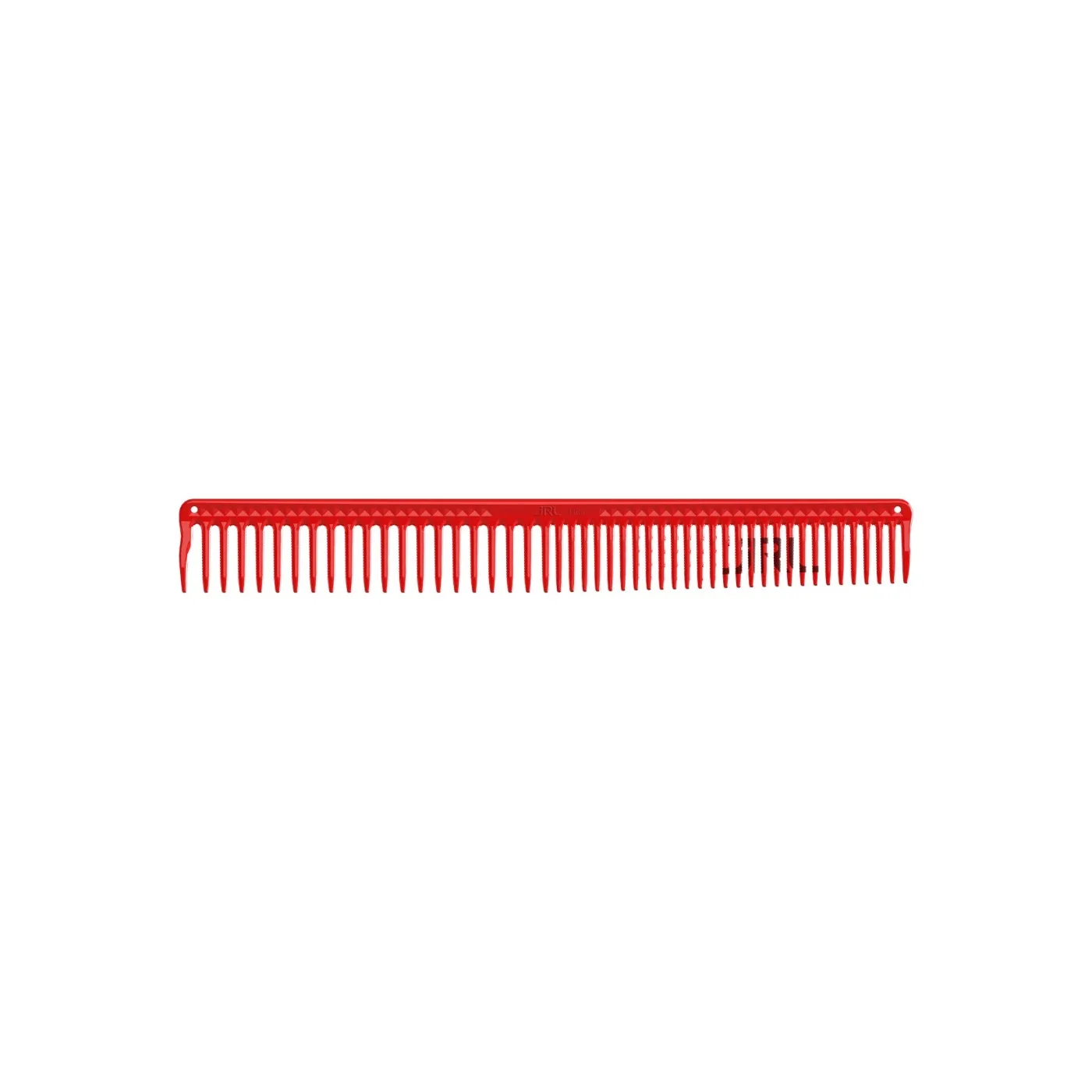JRL LONG ROUND TOOTH CUTTING COMB 9", RED-ПАРИКМАХЕРСКАЯ  РАСЧЕСКА ДЛИННАЯ С ЗАКРУГЛЕННЫМИ ЗУБЦАМИ Д
