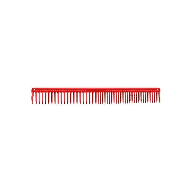 JRL LONG ROUND TOOTH CUTTING COMB 9", RED-ПАРИКМАХЕРСКАЯ  РАСЧЕСКА ДЛИННАЯ С ЗАКРУГЛЕННЫМИ ЗУБЦАМИ Д