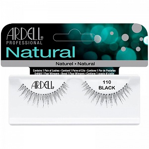 Ресницы подиумные "NATURAL LASHES", модель №110, чёрные.