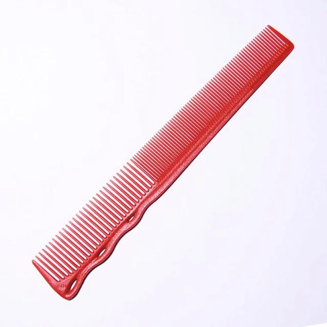 BARBER COMB RED -РАСЧЕСКА ДЛЯ ПРОРАБОТКИ ВИСОЧНЫХ ЗОН, КАРБОНОВАЯ, ДЛИНА 167 ММ., ЦВЕТ КРАСНЫЙ