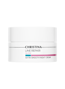 CHRISTINA Line Repair Glow Satin Smooth Night Cream - разглаживающий ночной крем «Сатин», 50 мл.