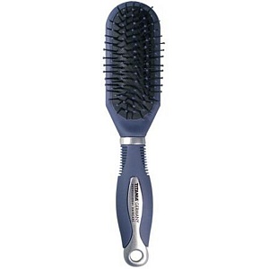 WARM AIR/MASSAGE BRUSH, BLUE-SILVER - ЩЕТКА ДЛЯ УКЛАДКИ ВОЛОС