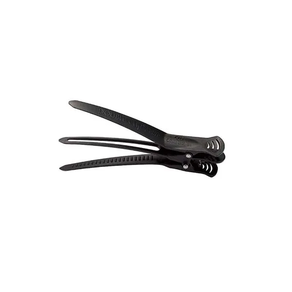 ДВОЙНОЙ ЗАЖИМ ДЛЯ ВОЛОС DOUBLE CLIP PETITE BLACK - 4 ШТ. В УПАКОВКЕ, ЧЕРНЫЙ