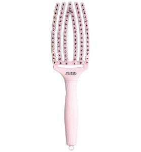 Olivia Garden Care Iconic Boar & Nylon - массажная щетка розовая, 18 см.