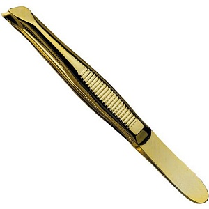 ПИНЦЕТ КОСМЕТОЛОГИЧЕСКИЙ - TWEEZERS - GOLD