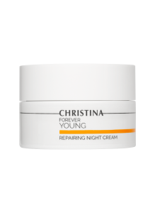 НОЧНОЙ КРЕМ ДЛЯ ЛИЦА FOREVER YOUNG REPAIRING NIGHT CREAM С МАСЛАМИ ШИ, ОЛИВЫ И АВОКАДО 50 МЛ 