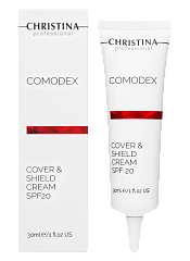 CHRISTINA Comodex Cover & Shield Cream SPF 20 - защитный крем с тоном SPF 20, 30 мл.