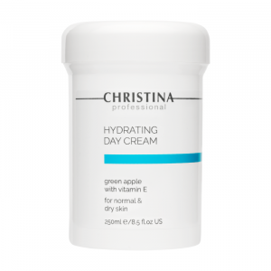 Hydrating Day Cream Green Apple + Vitamin E  - Увлажняющий дневной крем с зеленым яблоком и витамином Е для нормальной и сухой кожи, 250мл.