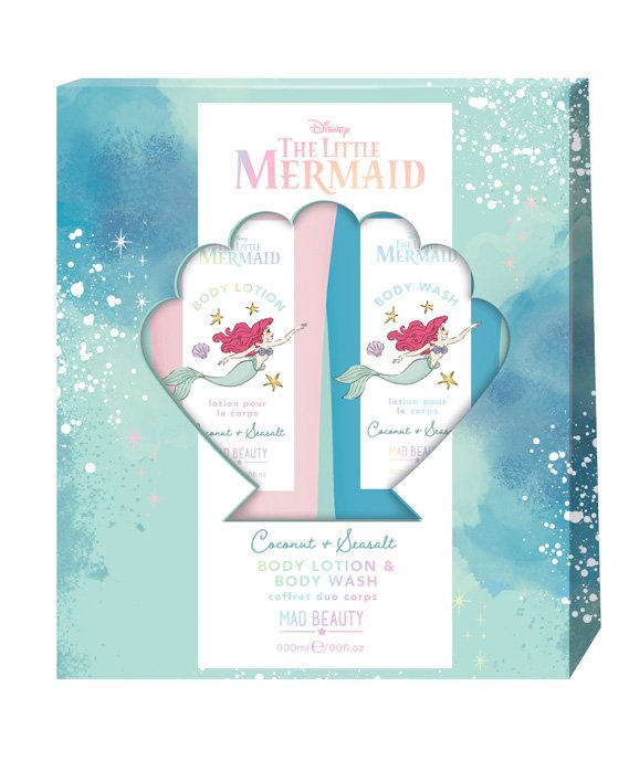 LITTLE MERMAID BATH & BODY GIFT SET-ПОДАРОЧНЫЙ НАБОР ДЛЯ ВАННЫ И ТЕЛА "РУСАЛОЧКА". ГЕЛЬ ДЛЯ ДУША И Л