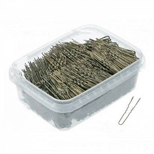 WAVY PINS 50MM BROWN/500GR - ШПИЛЬКИ ПАРИКМАХЕРСКИЕ 500ГР