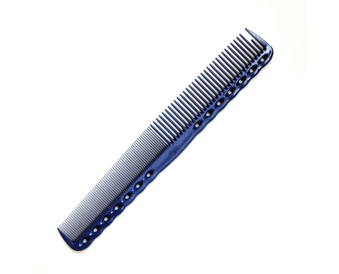TAIL COMB BLUE - Расческа для стрижки, комбинированная, пластиковая, длина 185мм, синяя.