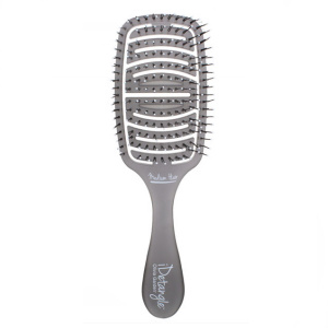 Olivia Garden Essential Care Flex Fine Medium Hair Bristles Ice Grey - массажная щетка серая, 20 см.
