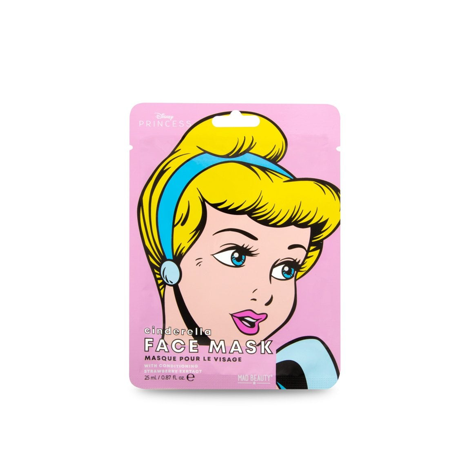 DISNEY POP PRINCESS FACE MASK CINDERELLA - ТКАНЕВЫЕ КОСМЕТИЧЕСКИЕ МАСКИ ДЛЯ ЛИЦА