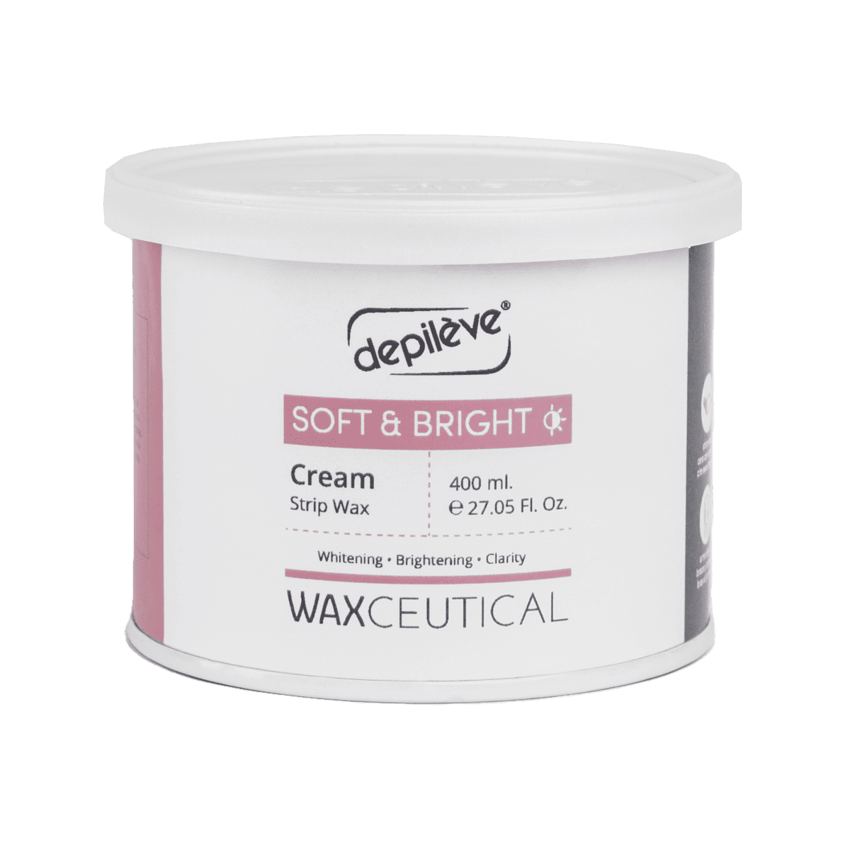 DEPIL WAXCEUTICSOFT & BRIGHT CREAM STRIP WAX 400ML-Осветляющий мягкий воск 400 МЛ.